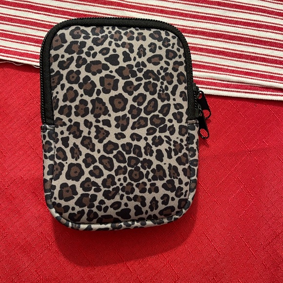 TUMBLER POUCH LEOPARD PRINT WALLET, PHONE CASE, MAKEUP, or SANITIZER HOLDER - Picture 1 of 7